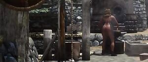 Adrianne Avenicci working the forge