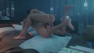 D.Va's nighttime anal pounding