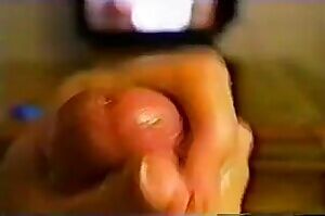 Nudging him over the edge with a nice slow creamy cock milking