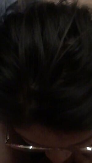 Latina slut worships small Asian cock