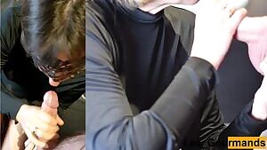 Huge Load On My Face And Black Dress