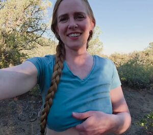 Hippie Chicks Big Tits Flashing Hiking