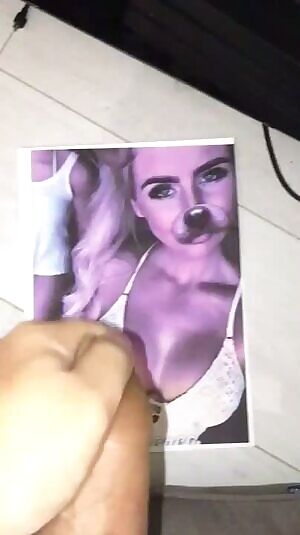 massive load for anika's big tits