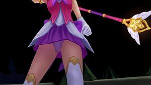 Star Guardian Lux upskirt ingame