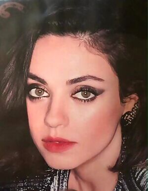 Shooting a load on Mila Kunis' face