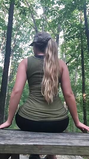 Picnic table peel. I couldn't stop checking to see if neighboring campers were around lol