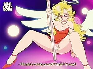 Panty Anarchy works the pole