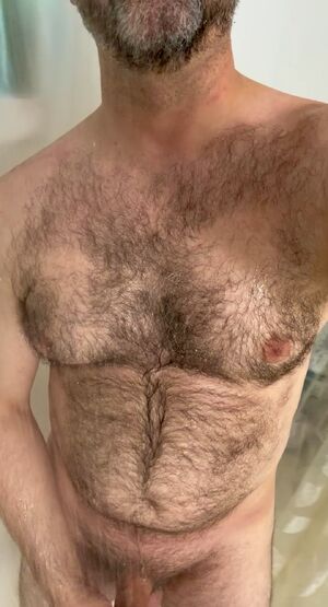 Foreskin Big Dick Daddy Hairy Shower