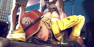 Cindy getting fucked from behind