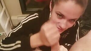 Hot nicole sucks cock and get fucked