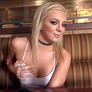 She just can't keep those tits under her clothes