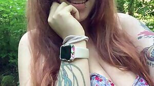 I found a nice shady spot to get naked