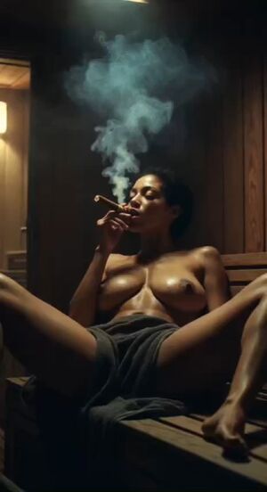 Ebony Exhibitionist Ai Generated Fantasy Huge Tits