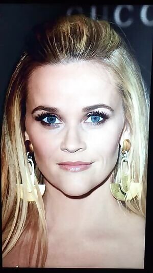 Reese Witherspoon makes my BALLS EXPLODE A BIG LOAD on her cute face!!!