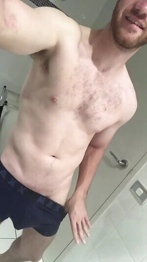 It was so hot today I couldn’t wait to strip after sport!