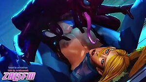 Samus Aran Fucked by Sectoid