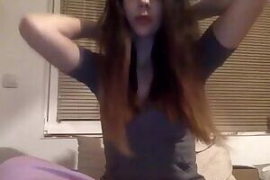 Home alone and bored, with nothing else to do..