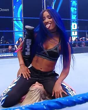 Sasha with a suggestive pin on Alexa