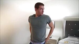 Ebony Milf Osa Lovely gets nailed hard by her stepson in the shower