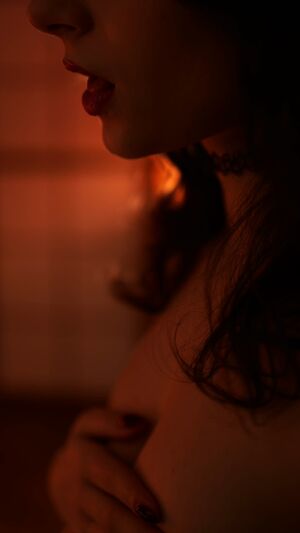 Spit As Lube Brunette Choker Drool