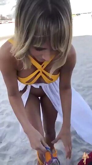 Modeling on the beach