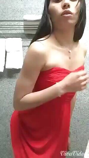 Little Booty in a Red Dress