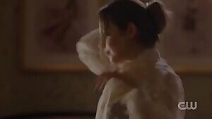 I wouldn't last long with Elizabeth Gillies riding me