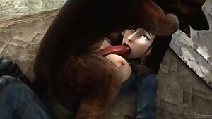 Elizabeth doggy titfuck