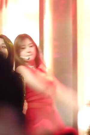 Apink - Hayoung in Sexy Red Dress