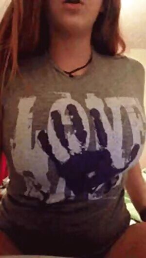 Huge tits drop out of the tightest shirt