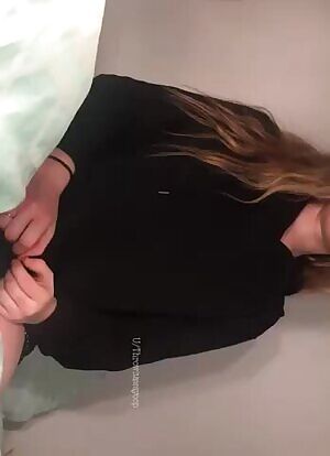 So many o you love my gifs, so here’s one of me playing with my tiny tits