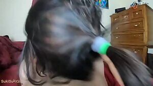 True devotion: She throat fucks him so hard cum goes up her nose and she still doesn't stop