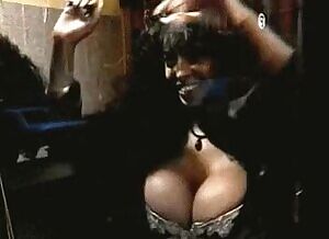 Angelique working the window