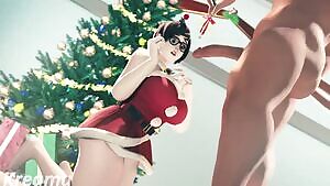 Mei-rry Christmas under the mistletoe sound