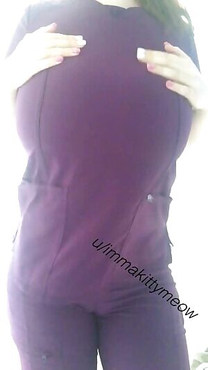 Thought I’d drop by in my favorite pair of scrubs💜