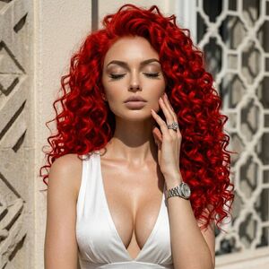 Makeup Fetish Beautiful Curly Hair Dress