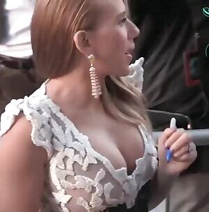 Scarlett Johansson's perfect cleavage