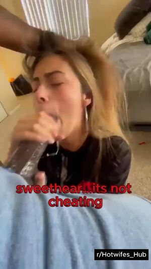 Cheating Mouth (Captions) BBC Blowjob Caption