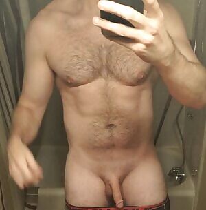 Post gym dick swing and flex.