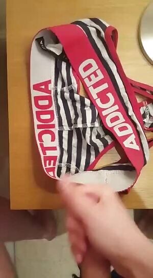 Tagging my fuck buddy's jockstrap