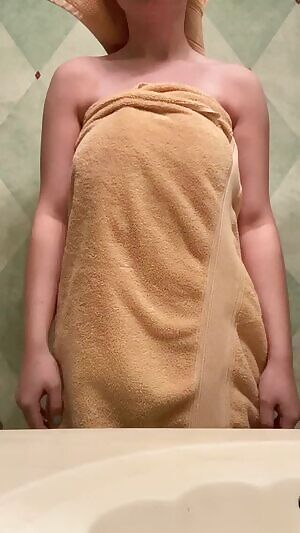 showing you the curves under my towel