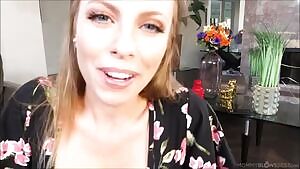 Horny stepmom Britney Amber sucks stepson`s huge dick