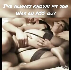 Taking mom's virgin asshole