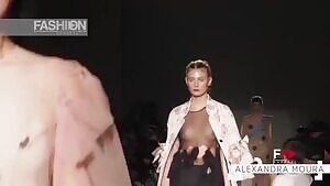 Alexandra moura wearing a see through top