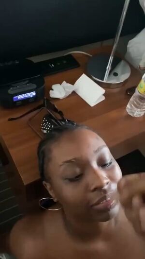 Ebony Facials BBC Big Dick Cum