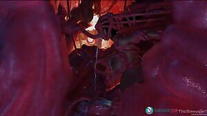 she's stuck in the flesh cave for the rest of her days from r/tentai