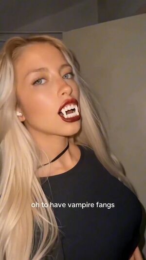 Makeup Fetish Blonde Lipstick Vampire