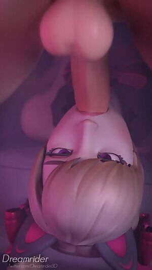Futa Mercy mouth-fucking D.Va