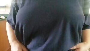 Wife dropping some big titties