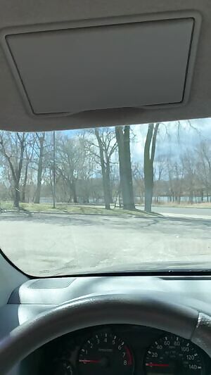 Pleasuring myself in the truck